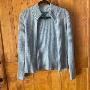 Ralph Lauren wool/cashmere zip sweater